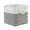 Gray, variant on 12 x 12 Inch Cube Storage Bins Large Linen-Cotton Collapsible Fabric Storage Bin with Ropes Foldable Storage Cubes for Home Gray