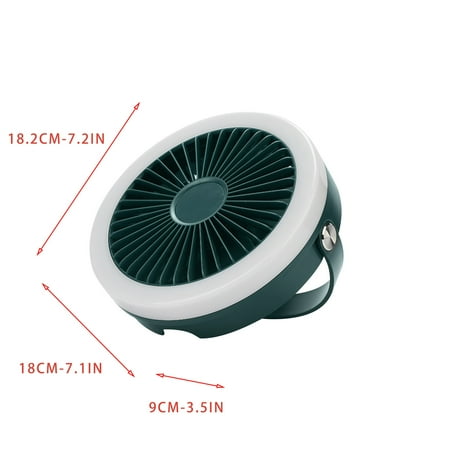 

Small Fans Small Fans Ceiling Fan Outdoor Portable Night Light Hanging Small Fan USB Charging Desktop Household Electric Fan Blue
