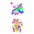 thumbnail image 1 of Paquete de 62 Clips para de , , Clip de Plástico Luminoso, Accesorios para kusrkot Perlas de rueda de bicicleta, 1 of 8