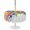 Multicolor, White, Rainbow, variant on Outdoor Tablecloth with Umbrella Hole for Patio/Picnic/Party/Camping, Football Colorful Splash Waterproof Table Cloth Square Cover Washable, Modern Abstract Art Oil Painting (60"x 60")