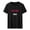 Black, variant on Cilsoka Womens Graphic Letter Print Short Sleeve T-Shirts Crewneck Casual Summer Cute Tees Tops