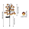 thumbnail image 2 of Halloween Solar Lights Outdoor Pirate Skull Pathway Stake Lights Solar Powered Halloween Decorations for Yard Garden Lawn 1 Pack, 2 of 7