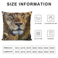 thumbnail image 5 of SHANXI Loving Lion and Throw Pillow Cover Wildlife Animal Family Couple Pillow Case 20x20in, 5 of 5
