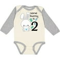 thumbnail image 3 of Inktastic Somebunny is Two-Second birthday bunny Boys or Girls Long Sleeve Baby Bodysuit, 3 of 5