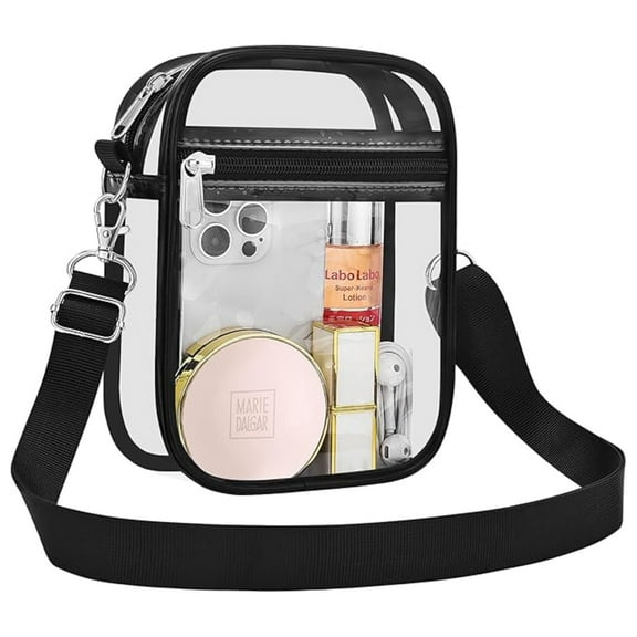 Clear Bag for Women Small Mini Clear Purse Bag for Stadium Concerts Sports Events Festivals Small Purse for Stadium Events