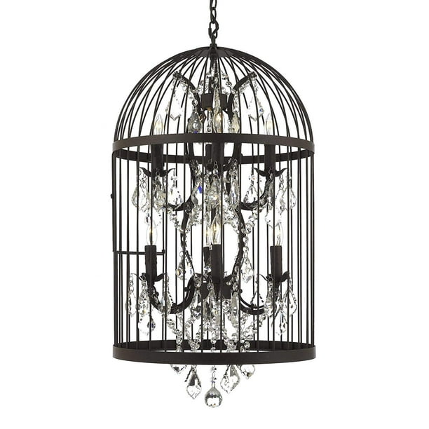 8 Light Castile Birdcage Chandelier Lighting Rust Finish Pendant 39 Com 8 Light Castile Birdcage Chandelier, Birdcage Light Fixture Restoration Hardware