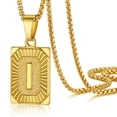 thumbnail image 1 of Collar PROSTEEL con Colgante Inicial Acero Inoxidable Letra I 18K Chapado en Oro, 1 of 9