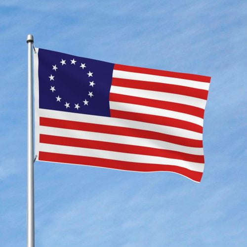 BetsyRoss Flag - American US Flag 3x5 Outdoor Double Sided- 13Stars Colonies-Primitive USA Flags- United States Flags Polyester with Brass Grommets Banner