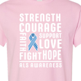 thumbnail image 4 of Inktastic ALS Awareness Strength Courage Support T-Shirt, 4 of 5
