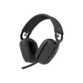 thumbnail image 1 of Logitech Zone Vibe Écouteurs Sans Fil Bluetooth avec Micro à Réduction de Bruit, USB-A, USB-C, Certifiés pour Google Meet, Google Voice, Zoom, Mac/PC - Graphite - Casque - Pleine Taille - Bluetooth - Sans Fil - USB-C via Adaptateur Bluetooth - Graphite - Optimisés pour UC, 1 of 18