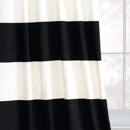 thumbnail image 2 of PRCT-HS06-108 Rideau Horizontal en Coton à Rayures PRCT-HS06-108 Rideau Horizontal en Coton à Rayures, 50 X 108, Noir Onyx &amp; Blanc Cassé, 2 of 9