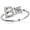 B, variant on Ladies' jewelry Initial Letter Ring for Women Silver Stackable Alphabet Rings with Initial Adjustable Crystal Inlaid Initial Rings Gifts Above