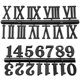 thumbnail image 1 of 2 Sets Clock Numerals Kit DIY Digital Clock Numbers Clock Arabic Number Clock Roman Number, 1 of 2