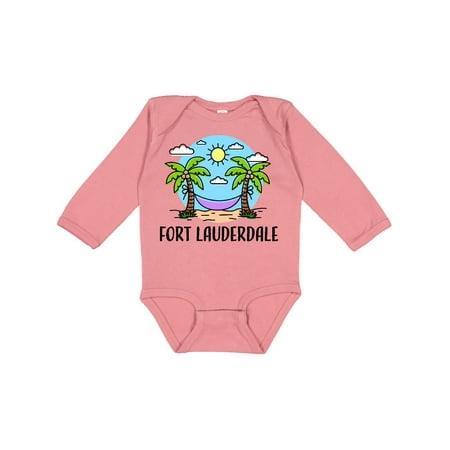 

Inktastic Summer Vacation in Fort Lauderdale Gift Baby Boy or Baby Girl Long Sleeve Bodysuit