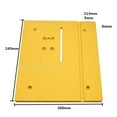 thumbnail image 2 of Aluminum Alloy DIY Mini Table Saw Workbench Surface with Engraving Ruler - T60 Yellow/Silver Optional Panel (245x200x6mm), 2 of 5
