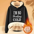 thumbnail image 1 of DPTALR Chandail à Capuchon pour Femmes d'Hiver Chaud en Peluche Uni avec Poche à Manches Longues, 1 of 4
