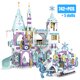 thumbnail image 3 of Amigos Princesa Lujo Castillos de Hielo Patio de Juegos Casa Películas Invierno Nieve Caballo Figuras Bloques de Construcción Juego de Juguetes para Niñas Regalo DIY, 3 of 5