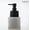 Black, variant on 1pc Clear Glass Pump Bottle for Liquid Soap, Shower Gel, or Laundry Detergent - Elegant and Functional Storage Solution