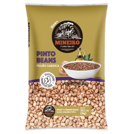 Mineiro Pinto Beans 2.2 lb Pack of 2 – Feijao Carioca