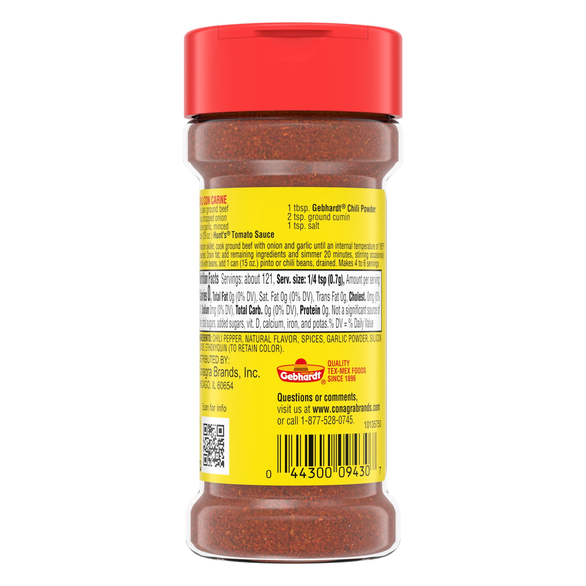 Gebhardt Chili Powder, 3 oz.