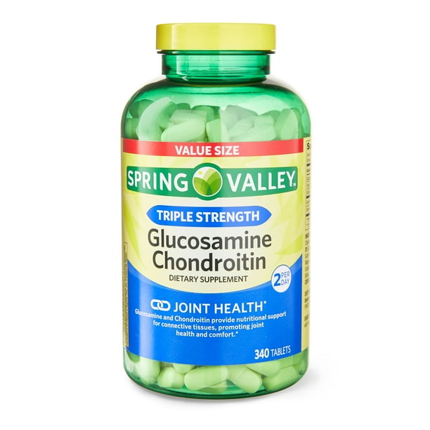 Spring Valley Triple Strength Glucosamine Chondroitin Tablets Dietary