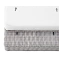 thumbnail image 5 of Modway Conway Modern Rattan & Fabric Outdoor Ottoman in Light Gray/White, 5 of 9