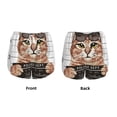 thumbnail image 5 of Picia Cat Holding Mugshot Sign Pattern Women's 2 in 1 Athletic Running Shorts High Waisted Workout Casual Gym Sweat Shorts with Comfy Liner Zipper Pockets-X-Large, 5 of 9