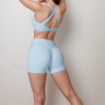 thumbnail image 6 of Women's High Support Scoop Neck Sports Bra - Large, Light Blue, 6 of 7