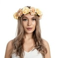 thumbnail image 2 of Charmgo Flower Headband Clearance, Women Flower Hair Garland Crown Headband Floral Wreath Hairband Boho Headbands for Women, Headbands for Women Multicolor, 2 of 3