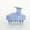 Blue, variant on 1pc Silicone Shampoo Brush Body Massage Brush Bath Shower Brush Salon Hairdressing Tool Scalp Massage Comb Hair Washing Comb