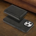 thumbnail image 2 of 2-in-1 Wallet Case for iPhone 14 Pro Max, RFID Blocking PU Leather with Magnetic Detachable 9 Card & Cash Slots, Kickstand Shockproof Protective Classic Slim Cover for Women & Men, Black, 2 of 11