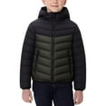 thumbnail image 2 of Coerni Boys Girls Quilted Lightweight Jacket Color Blocked Down Jacket Zipper Pockets Kids Insulated Zip Up Outerwear Puffer Coat, 2 of 8