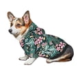 thumbnail image 7 of Fotbe Rose Flowers Print Small Dog Sweater Hoodies Pet Grey Hooded Soft Fleece Sweatshirts with Pocket Fall Winter Puppy Cat Sweaters Warm Clothes-X-Large, 7 of 7