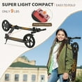 thumbnail image 3 of UPGO Kick Scooter for Ages 6+, Kids, Teens & Adults, 240 LB Max Load, Foldable, 8-Inch Wheels, Orange, 3 of 7
