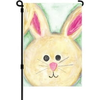 Easter Bunny Garden Flag,Mini Easter Flag,Spring Garden Flag for Easter,Easter Yard Flag, Easter Flags for Garden Outdoor Patio Lawn Porch,House Flag Yard Decoration