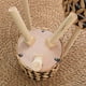 thumbnail image 3 of Hand-Woven Flower Stand Wooden Rattan Floor-Standing Balcony Plant Pot Living Room Green Plant Basket 25CM, 3 of 5