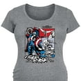 thumbnail image 3 of Marvel Captain America: Brave New World - Ink Grid - Maternity Scoop Neck Tee, 3 of 5