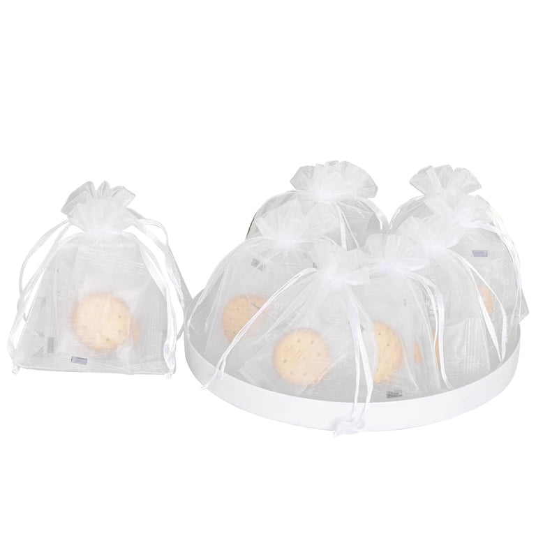 Tripumer Organza Drawstring Pouches, 200-Piece Small Gift Bags photo 3