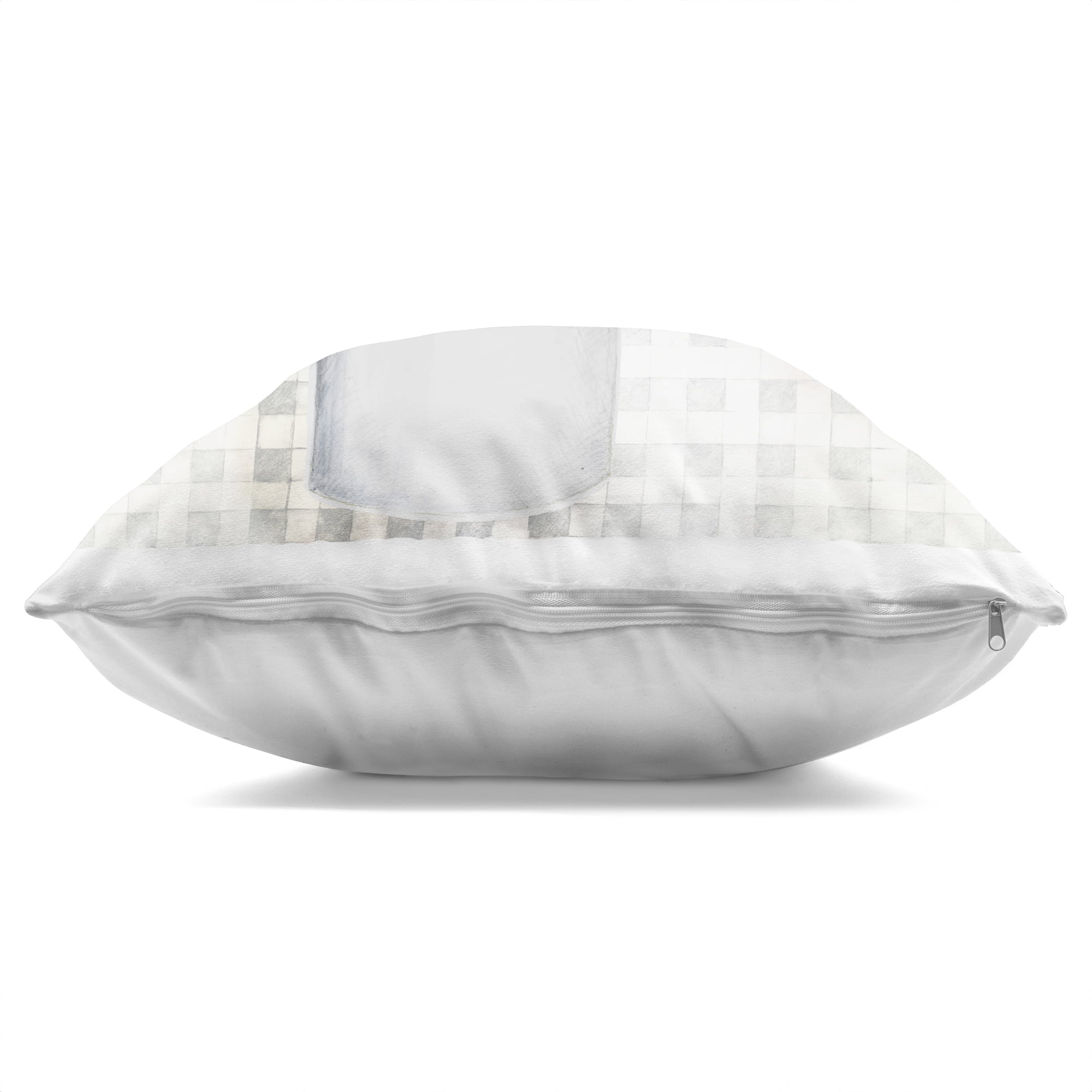 Stupell Industries Garden Plant with Subtle Checkered Decorative Printed Throw Pillow, design by Janice Gaynor