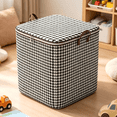 thumbnail image 5 of Fabric Clothes Storage Bins with Lids, Large Capacity Double Zipper Heavy Duty Organizers Storage Containers with Reinforced Handle for Clothing, Blanket, Comforters, Bed Sheets, Toys, 5 of 9