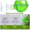 thumbnail image 3 of Paquete de 2 comederos para reptiles, ventosa, cuenco de agua para reptiles, accesorios para reptiles, comedero con labios para reptiles, lagarto translúcido, camaleón, iguana JM, 3 of 5