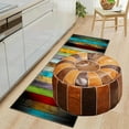 thumbnail image 3 of Handmade Boho Moroccan Pouf Cover Unfilled Multi Color Marrakesh Style Foot Brown, 3 of 9
