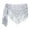 Silver, variant on Belly Dance Scarf with Tassels Sequins, Triangle Coins Wrap Skirt Music Festival Clothing