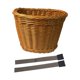thumbnail image 5 of Cesta de bicicleta infantil con correas para bicicletas infantiles, Marrón, 5 of 8