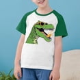 thumbnail image 3 of RXIRUCGD 2025 Vêtements d'Été pour Enfants Tout-Petits Garçons Filles Mode Mignon Col Rond Imprimé Manches Courtes Haut, 3 of 7