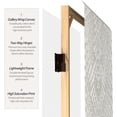 thumbnail image 3 of 6 ft. Tall Double Sided White Snake Print Canvas Room Divider with Natural Spruce Frame, 3 of 7