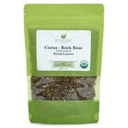 Biokoma Pure and Organic Cistus - Rock Rose Natural Dried Leaves in Resealable Pack Moisture Proof Pouch 100g - Turkish, USDA Certified Organic-Herbal Tea, No Additives,No Preservatives,No GMO, Kosher