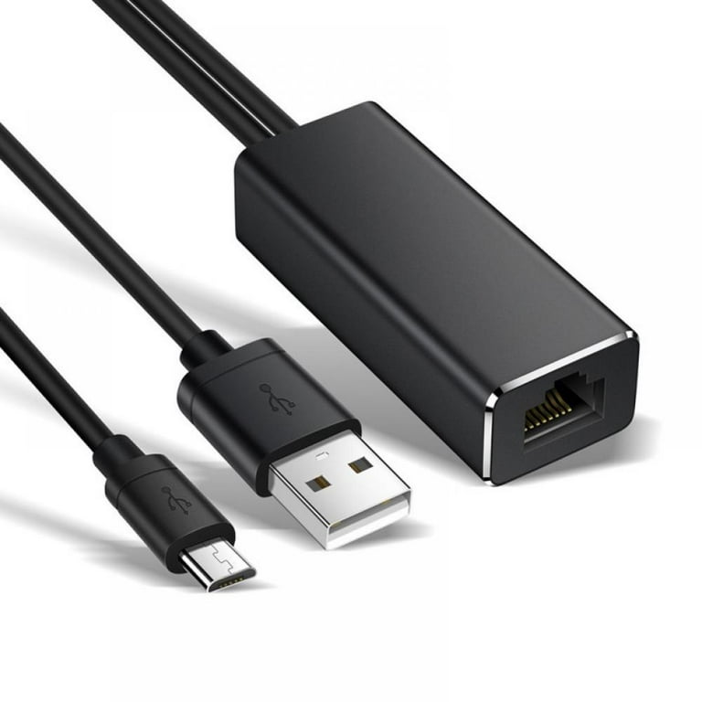 Micro USB to Ethernet Adapter for  Fire TV Devices and TV