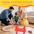 thumbnail image 2 of Set de vías de tren WudBudz, 60 piezas, 100% compatible con Thomas, 2 of 9