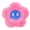Pink, variant on Yihuala Big Eyes Flower Seat Cushion Plush Pillow Stuffed Toy for Home Bedroom Decor Floor Seat Pad Christmas Decor